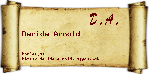 Darida Arnold névjegykártya