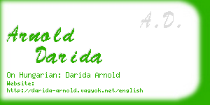 arnold darida business card